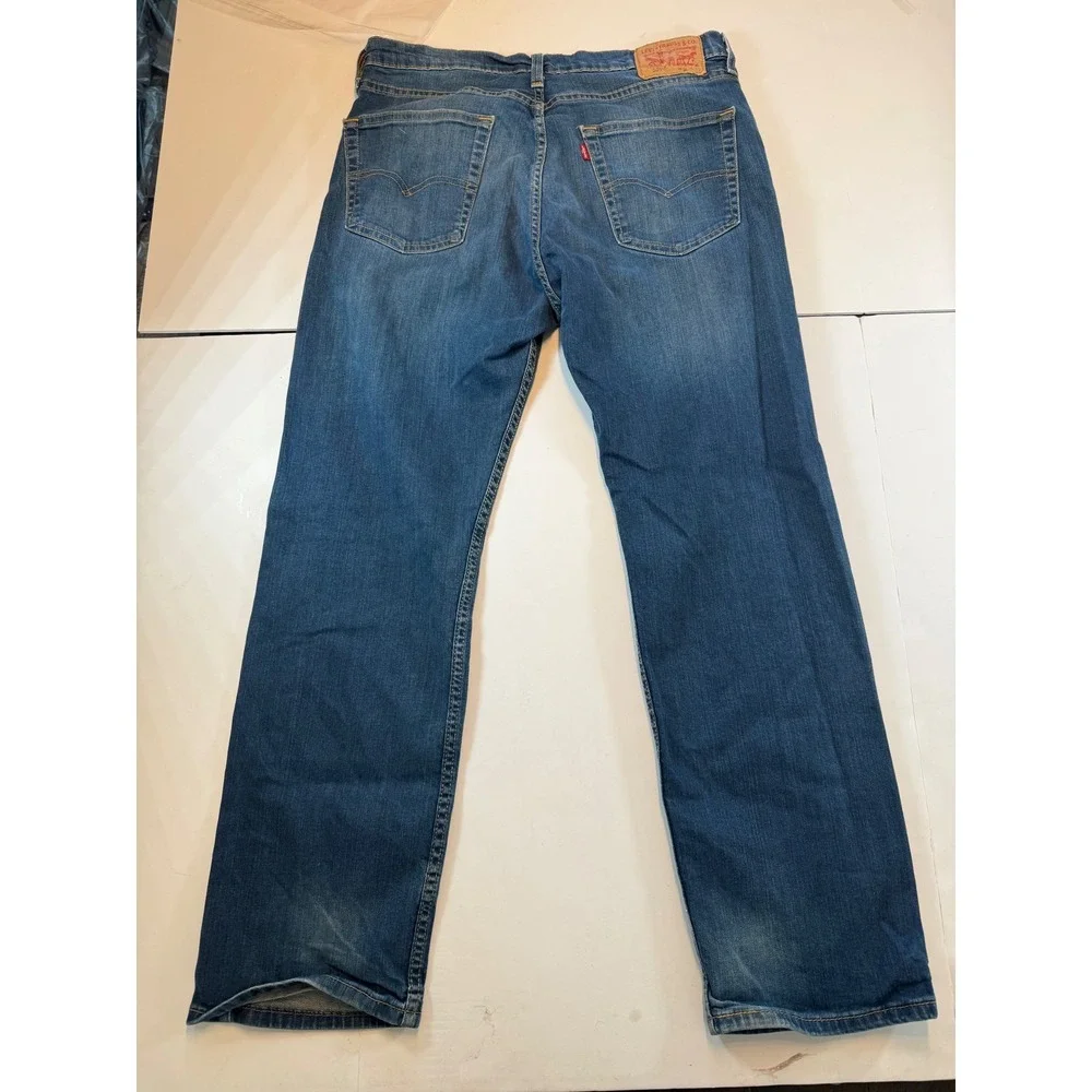 Levis 505 Regular Fit Mens Jeans Blue WaterLess Denim W34 L30 00505-1064